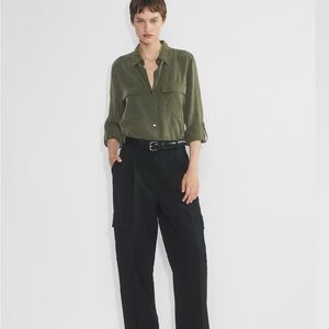 Babaton Olive Green Blouse